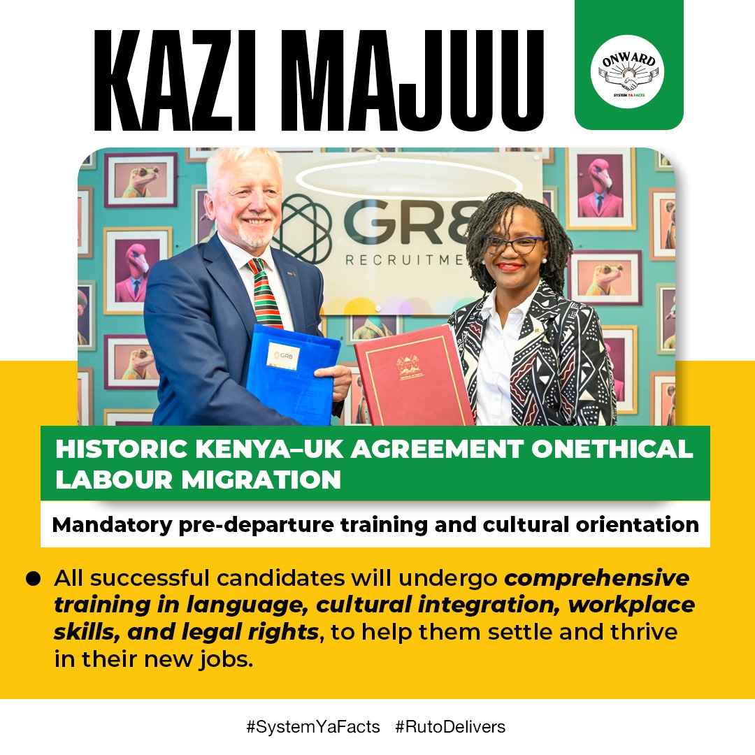 TheBoy__Wonder's tweet photo. As implementation begins, all eyes will be on how this framework translates into real-world impact for thousands of Kenyan families and the British sectors they will serve.
#kazimajuu https://t.co/MqDoKrGx1h