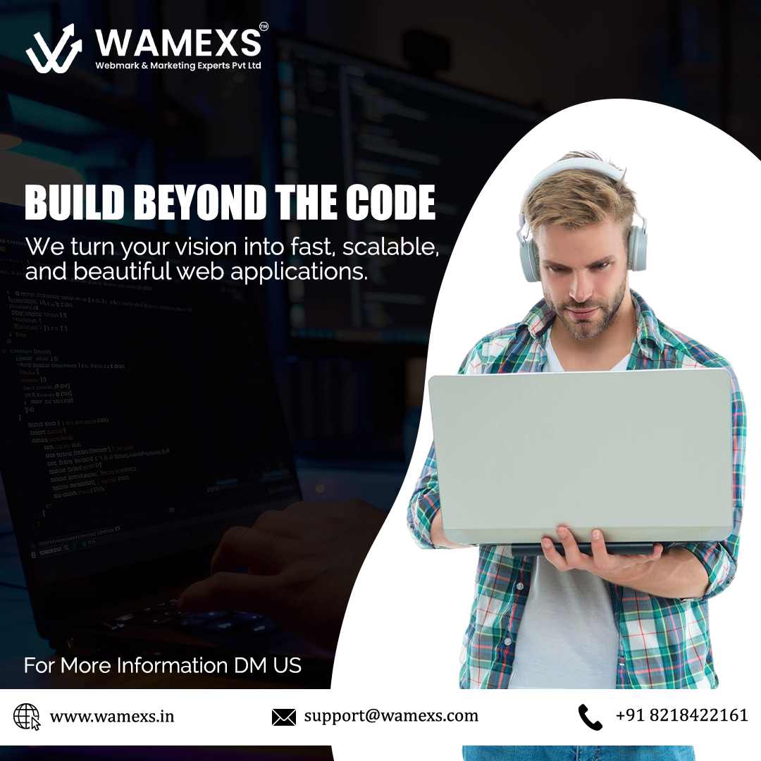 Wamexssolution's tweet image. 🚀 Build Beyond the Code x Webmark & Marketing Experts Pvt. Ltd. 🌐
Turning Ideas into Impact
📲 Ready to take your business beyond the code?
Let’s connect and create something powerful together.
Call Us: +91 821 842 2161
Click: wamexs.in
👉 #BuildBeyondTheCode