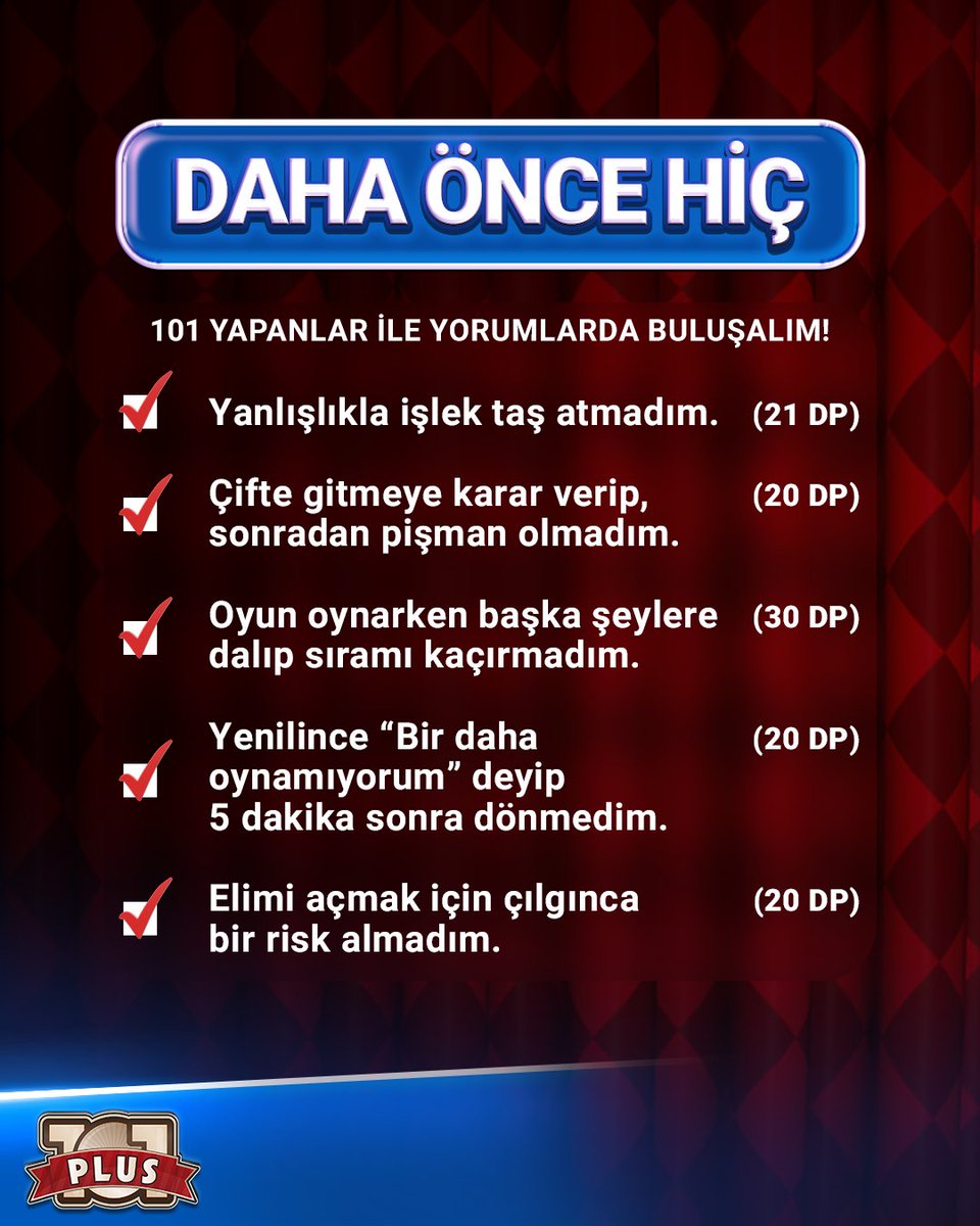 Bu listeye göre sen kaç deneyim puana sahipsin? 101 yapanlar kimler görelim!
#101okeyplus