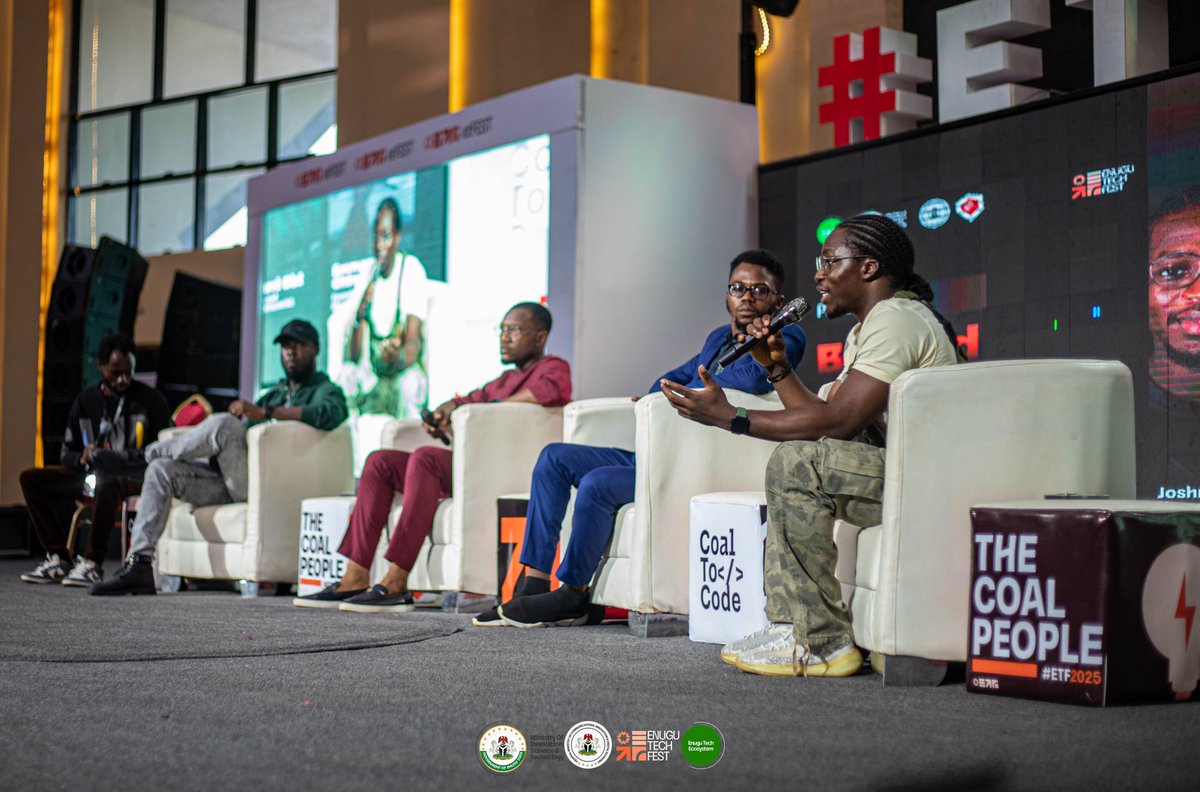 Enugu_techfest's tweet image. What does Web3 really mean for Nigeria beyond the hype?
At ETF 2025, we brought together some of the sharpest minds in the space — @judicodes, Obinna Iwuno, @defimessiah1, and @Vindicatedchidi — with Emmanuel Chinedu guiding the conversation as host.
From DeFi to digital…