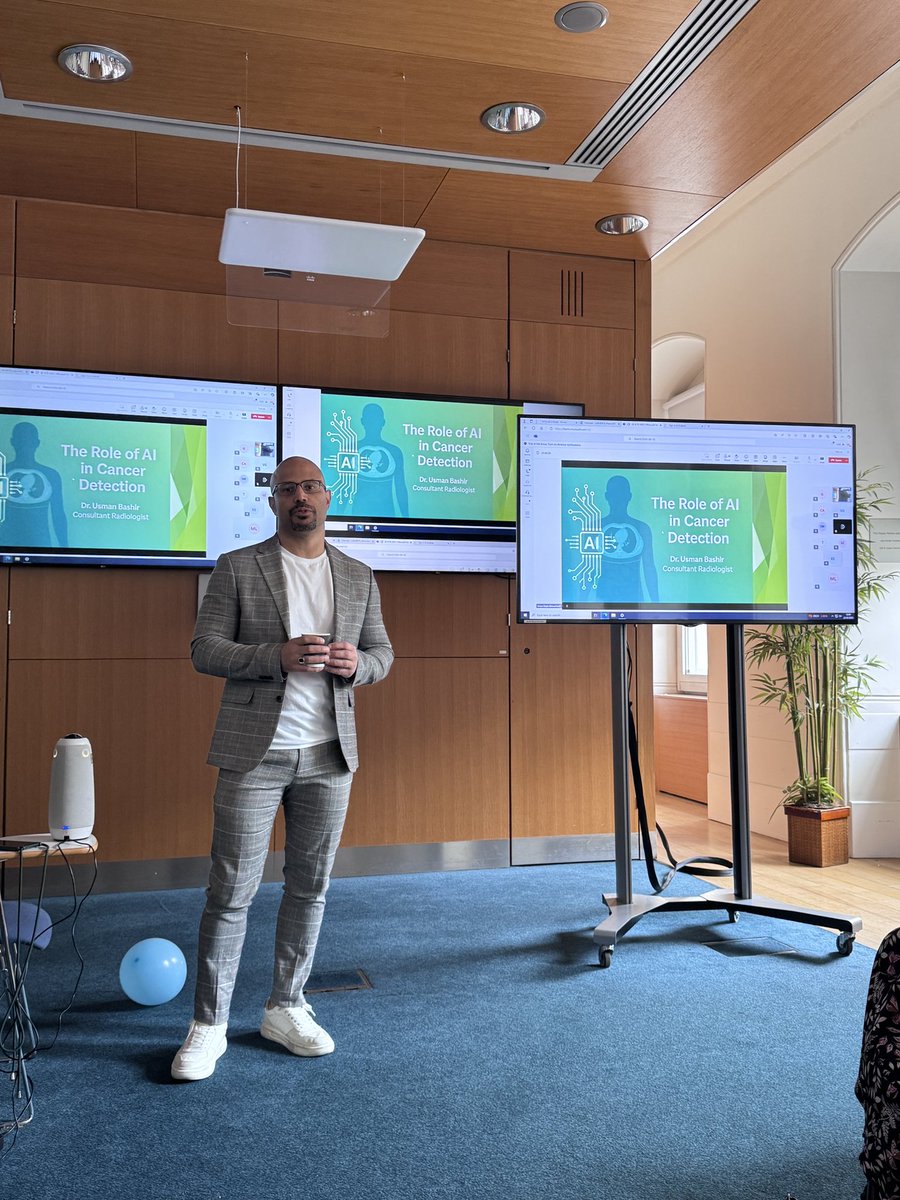 Barts Experimental Cancer Medicine Centre (@bartsecmc) on Twitter photo Next up is Dr Usman Bashir <a href="/NHSBartsHealth/">Barts Health</a> talking all about Artificial Intelligence (AI) in cancer early diagnosis. A fascinating talk #InternationalClinicalTrialsDay #ICTD25 <a href="/ECMC_UK/">ECMC Network (@ecmc-uk.bsky.social)</a> Next up is Dr Usman Bashir <a href="/NHSBartsHealth/">Barts Health</a> talking all about Artificial Intelligence (AI) in cancer early diagnosis. A fascinating talk #InternationalClinicalTrialsDay #ICTD25 <a href="/ECMC_UK/">ECMC Network (@ecmc-uk.bsky.social)</a>