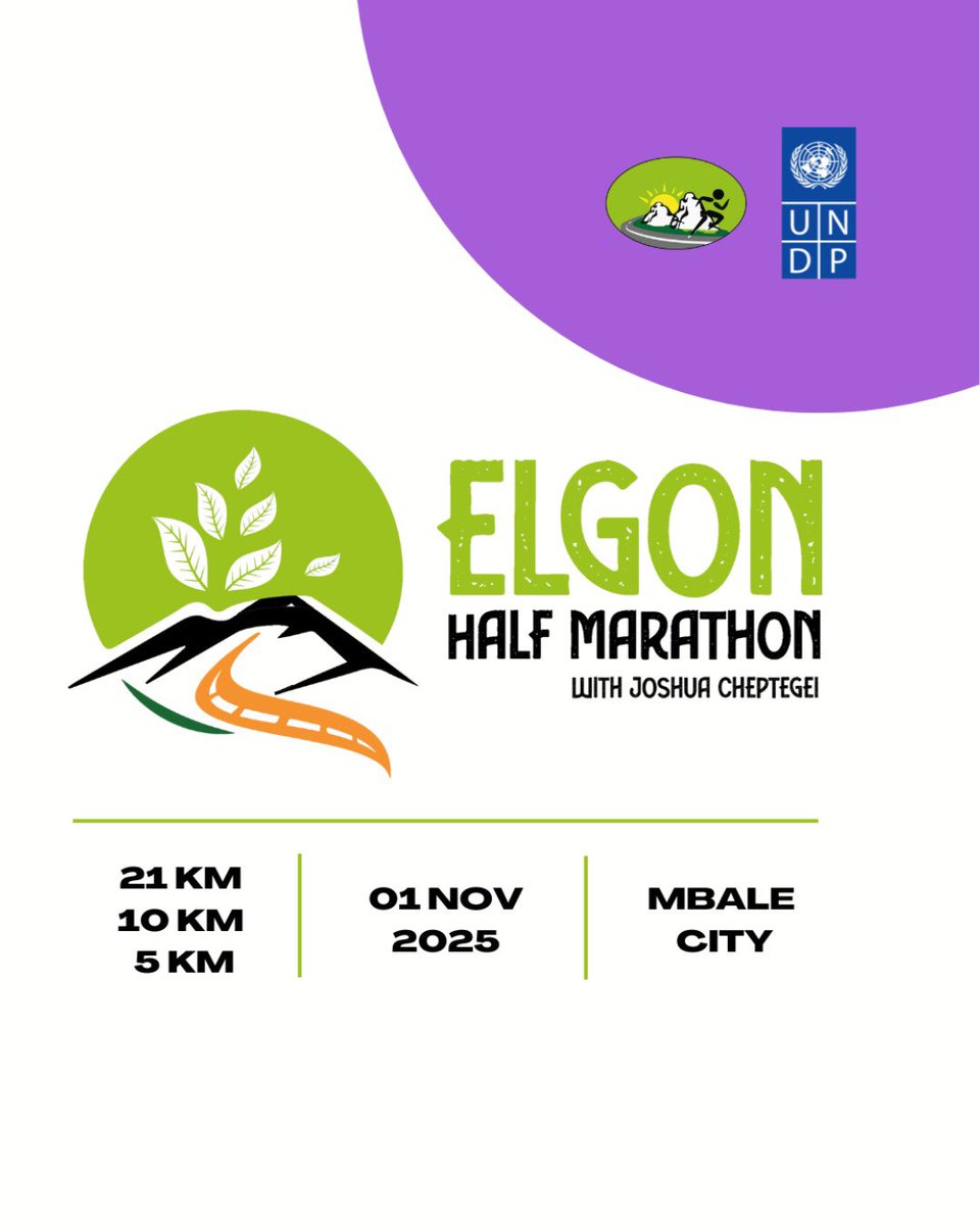 Elgonmarathon's tweet image. SAVE THE DATE!!
The Elgon Marathon with @joshuacheptege1 is back. BIGGER, BOLDER, and more IMPACTFUL! ππΎββοΈ
π
1st November
πMbale City
Lace Up for #ElgonHalfMarathonπ