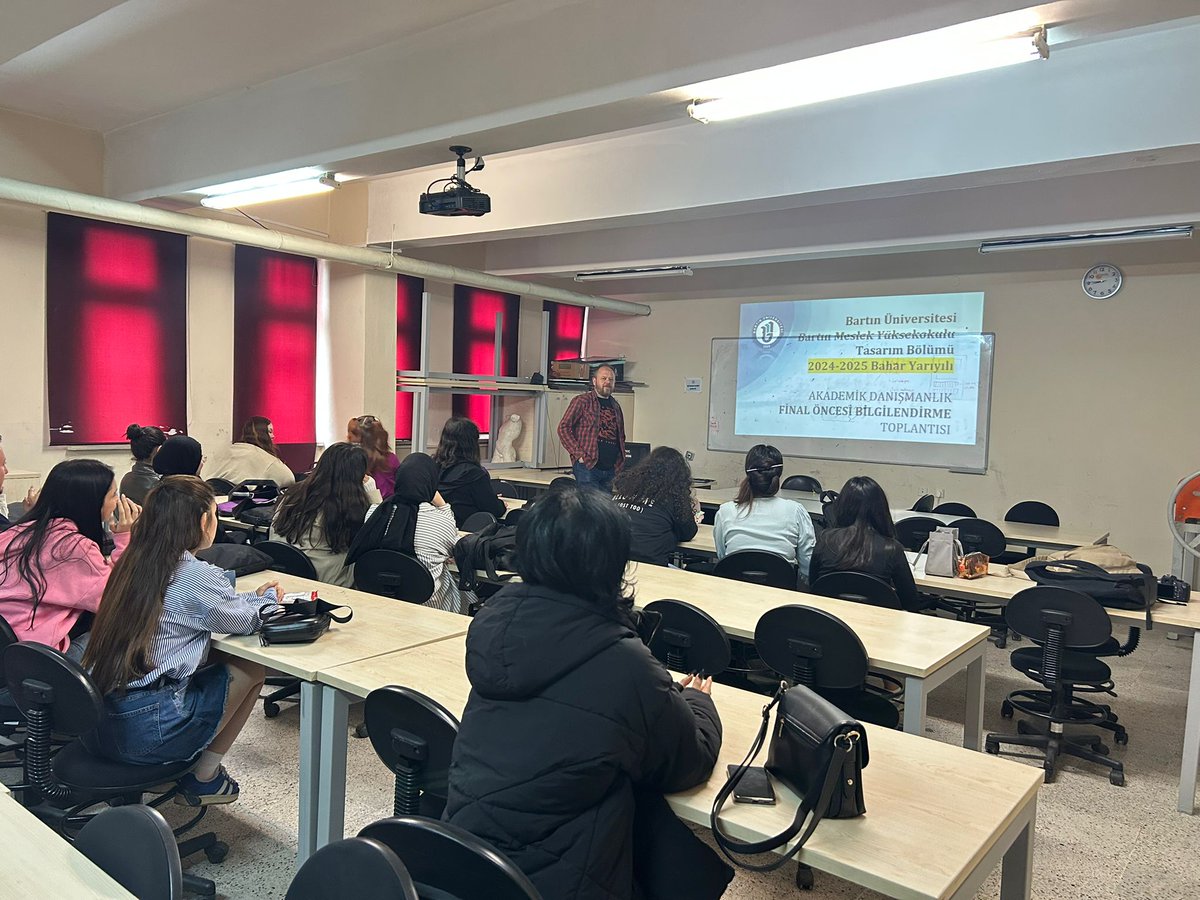 2024-2025 Bahar dönemi final öncesi akademik danışmanlık toplantısı yapıldı.   tasarim.bartin.edu.tr/haberler/20242…   <a href="/baruedutr/">Bartın Üniversitesi</a>
<a href="/uzun_orhan/">ORHAN UZUN</a>
<a href="/bartin_myo/">Bartın Üniversitesi Bartın Meslek Yüksekokulu</a>
<a href="/GencLermi/">Ayşe Genç Lermi</a>
<a href="/AySevvalAy/">Şevval Ay Güneş</a>
<a href="/sahinndursun/">Şahin Dursun</a>
<a href="/msemih_saraoglu/">MustafaSemihSaraoğlu</a>
<a href="/muratsariart/">murat sari</a>