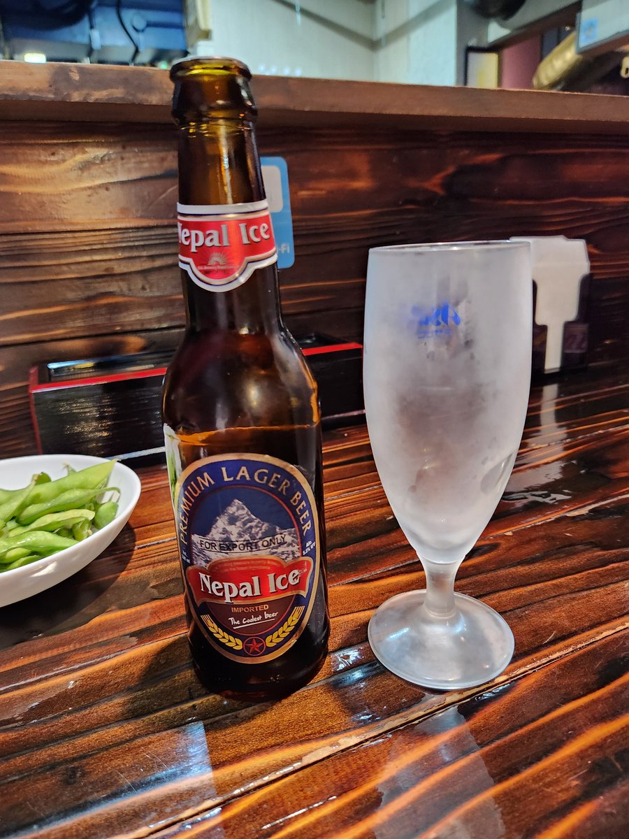 ネパールのおビール！甘くて美味しかった！