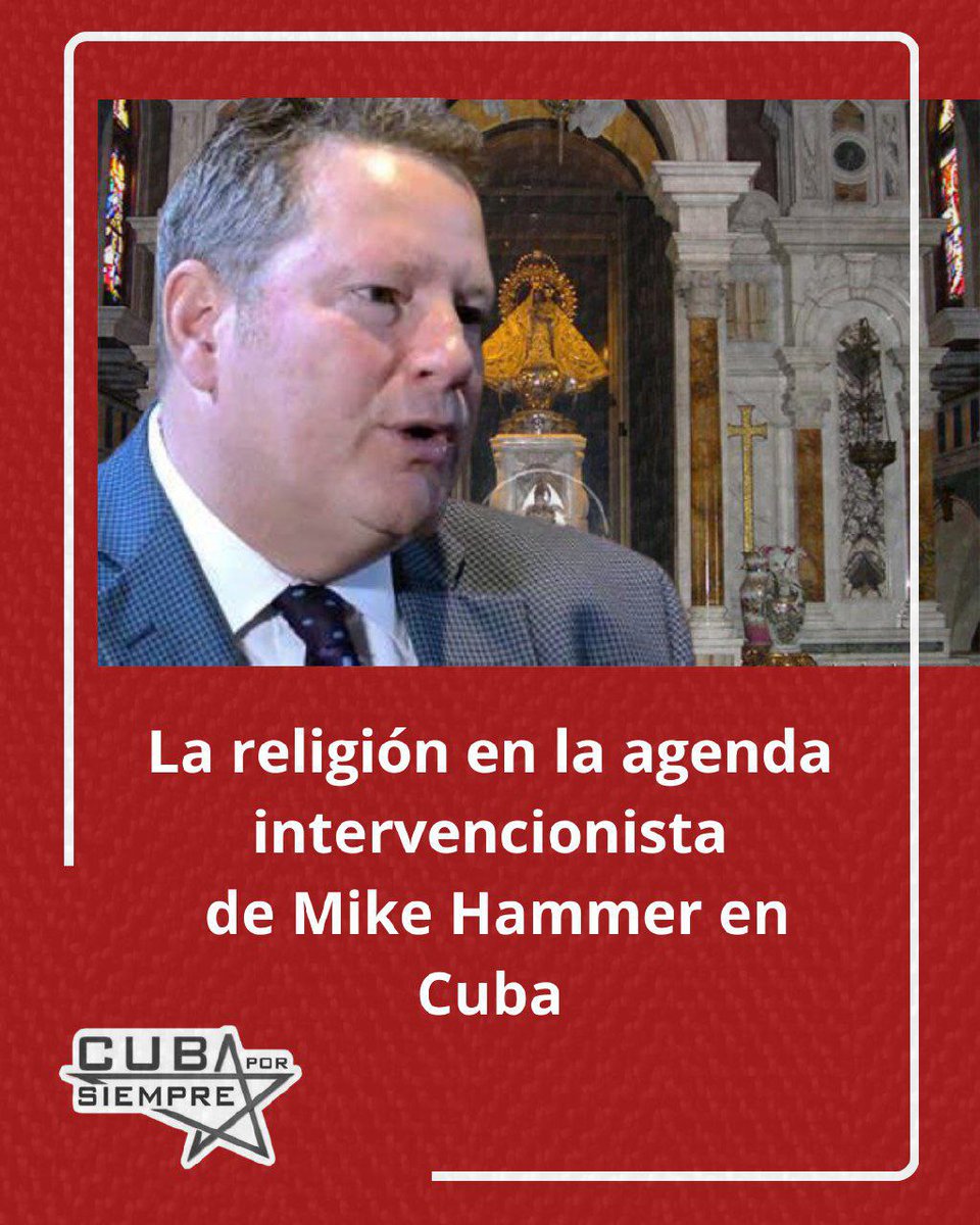 GuillermoLamel3's tweet photo. 🇺🇸🇨🇺 La religión en la agenda de Mike Hammer en Cuba
Este sigue provocando y se está buscando una buena patada en el QLO.
Pero tenemos paciencia 😎, no será el primero ni el último.
#CubaV https://t.co/g1rhcBLAs0