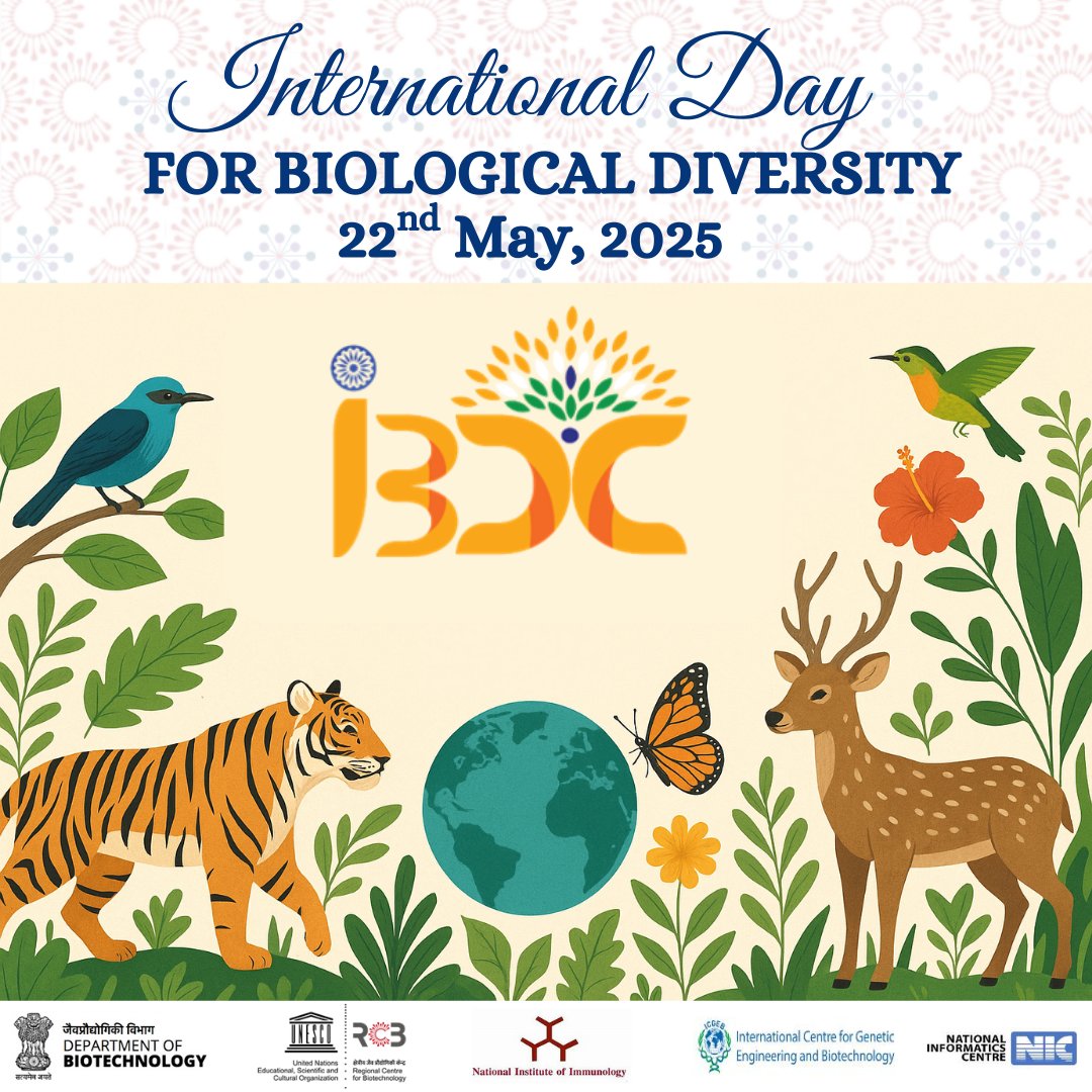 IBDC (Indian Biological Data Centre) (@ibdctweets) on Twitter photo šæOn #InternationalDayForBiologicalDiversity, IBDC (<a href="/unescorcb/">RCB</a> -<a href="/DBTIndia/">Department of Biotechnology</a>) celebrates Indiaās rich bio-heritageāhosting different biodata from 300+ organisms, from rare wildlife to vital crops & microbes.
šibdc.dbtindia.gov.in <a href="/rajesh_gokhale/">Rajesh Gokhale</a> <a href="/deb030903/">DEBASISA MOHANTY</a> <a href="/dtnair/">Deepak T. Nair</a> <a href="/dineshgupt/">Dinesh Gupta</a> šæOn #InternationalDayForBiologicalDiversity, IBDC (<a href="/unescorcb/">RCB</a> -<a href="/DBTIndia/">Department of Biotechnology</a>) celebrates Indiaās rich bio-heritageāhosting different biodata from 300+ organisms, from rare wildlife to vital crops & microbes.
šibdc.dbtindia.gov.in <a href="/rajesh_gokhale/">Rajesh Gokhale</a> <a href="/deb030903/">DEBASISA MOHANTY</a> <a href="/dtnair/">Deepak T. Nair</a> <a href="/dineshgupt/">Dinesh Gupta</a>