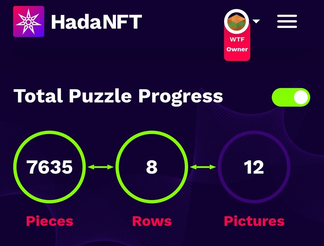HadaNFT's tweet photo. Another row bites the dust. 8 rows converted so far.
7635 🧩 #NFTs distributed.
About 49% remain.
We're in no hurry. The Treasury continues to grow with BTC, XAU and more..
https://t.co/23IgsL8yCo
#XRPL #PPFP #XRPArmy https://t.co/MxjzDArByj