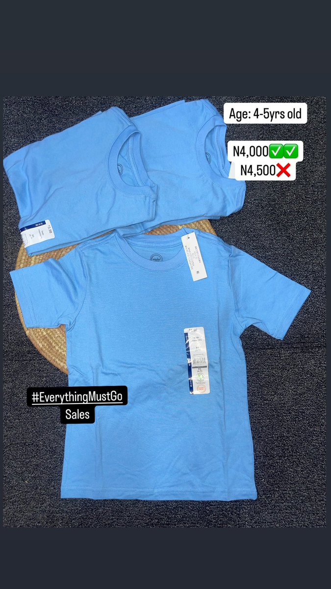 TinyTotes1's tweet image. #EverythingMustGo Sales
Cute Outfits for girls
Age 4-5years old
Offer valid while stock lasts
To order, kindly send a DM/whatsapp 08106445030
#sales #everythingmustgo #cuteclothesforkids #shoesforkids #clothesforkids #girlsclothes #babyshop #tinytotes #tanktopsforgirls…