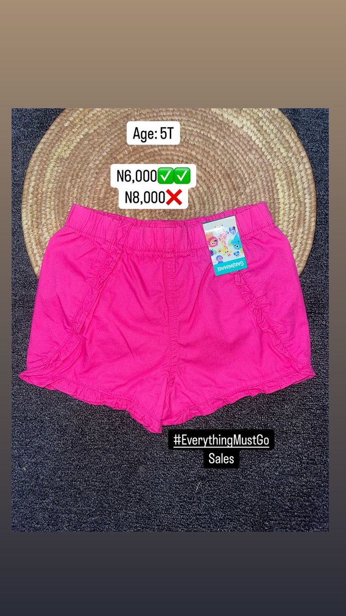 TinyTotes1's tweet image. #EverythingMustGo Sales
Cute Outfits for girls
Age 4-5years old
Offer valid while stock lasts
To order, kindly send a DM/whatsapp 08106445030
#sales #everythingmustgo #cuteclothesforkids #shoesforkids #clothesforkids #girlsclothes #babyshop #tinytotes #tanktopsforgirls…