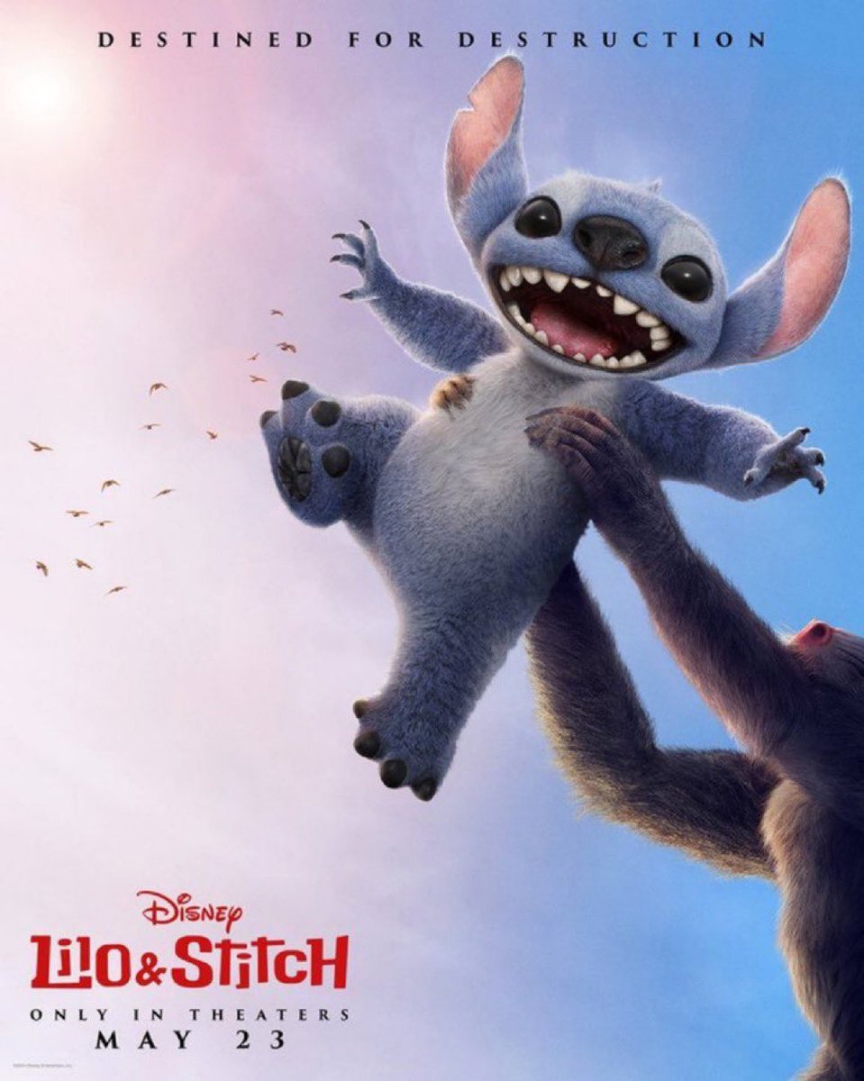 choquei's tweet photo. 🚨ATENÇÃO: 'Lilo &amp; Stitch' estreia hoje nos cinemas brasileiros. https://t.co/6STyhUWmcW