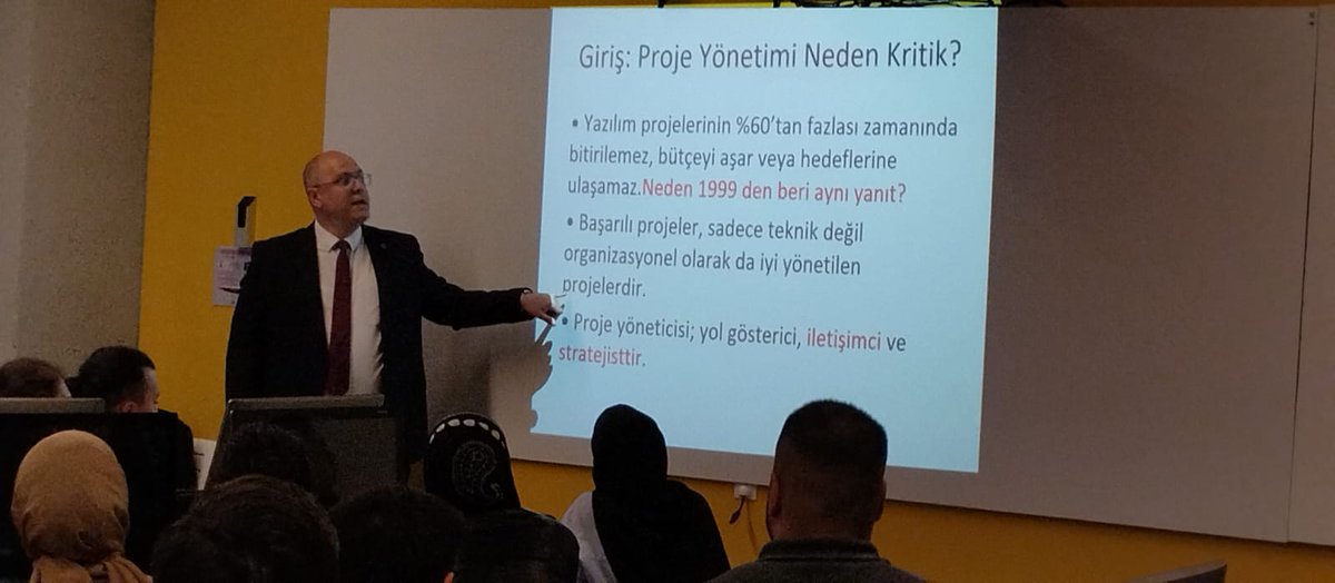 21 Mayıs 2025 de Proje Yönetimi dersi kapsamında, TBD İstanbul Şubesi Yönetim Kurulu Başkanımız Sayın Cemal Kıvanç Öner Nişantaşı Üniversitesi Bilgisayar Mühendisliği bölümü öğrencileri ile bir araya geldi.
#TBD #TBDİstanbul #İstanbulNişantaşıÜniversitesi #projeyönetimi