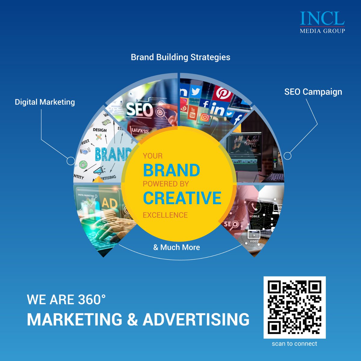 INCLGROUP's tweet image. Unlock your brand&apos;s full potential with our 360° approach to marketing and advertising. 

Specializing in Digital Marketing, Brand Building, and SEO Campaigns, we&apos;re here to deliver results.

#IndiaNewsCommunications #INCL #DigitalMarketing