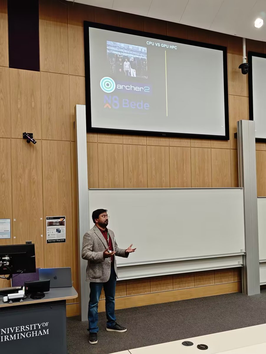 Dr Chandan Bose presented at #bearpgrconf25 on simulating the aerodynamics of butterfly swarms using GPU-accelerated fluid–structure interaction solvers. His group is developing an open-source multi-GPU framework for bio-inspired flight research. ^YZ