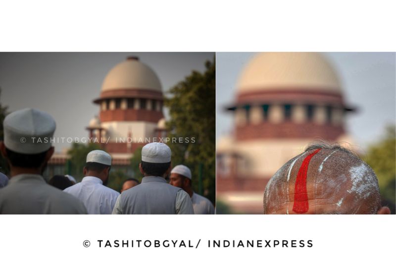Tashi Tobgyal 🐾 (@tashitobgyal) on Twitter photo Litigants against the #WaqfBill & the Babri Masjid/ Ram Mandir case at the Supreme Court, Delhi.
Photo © TashiTobgyal/ <a href="/IndianExpress/">The Indian Express</a> Litigants against the #WaqfBill & the Babri Masjid/ Ram Mandir case at the Supreme Court, Delhi.
Photo © TashiTobgyal/ <a href="/IndianExpress/">The Indian Express</a>