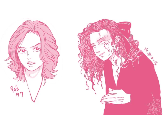 ずいぶん昔の絵 イトイ式見ながら描いた