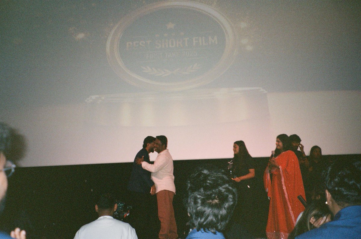 captainsullan's tweet photo. so this happened ! Received the best short film, audience choice &amp; best actress award from the hands of MITHRAN R. JAWAHAR himself🥹♥️ unforgettable moment thought i should share it with the few people on my burner acc here :) #Filmmaking #dream https://t.co/MLqWm0hX38