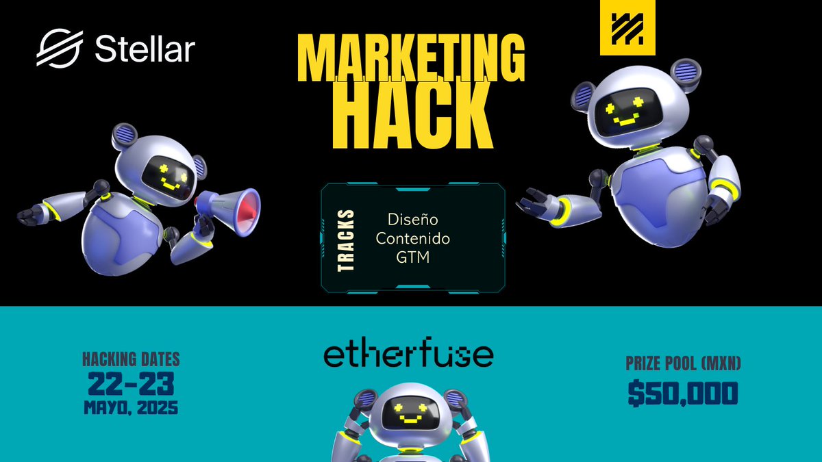 ¡Hoy arranca <a href="/BuildOnStellar/">Build on Stellar</a> Marketing Hack!

Prepárate para una jornada virtual llena de talleres, bounties y estrategia para <a href="/etherfuse/">etherfuse</a>.

¿Listo para hackear en maneras creativas?