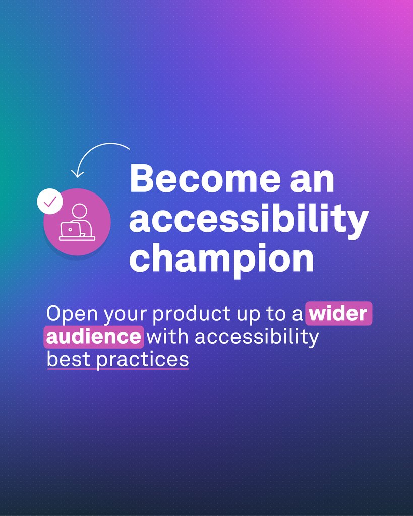 Want to learn how to integrate accessible design principles and broaden your reach? Join our Accessible Design course to discover how designing for all can transform user experiences.

🔗: l8r.it/cZUg 🚀⁠
⁠
#A11y #WCAG #Accessibility