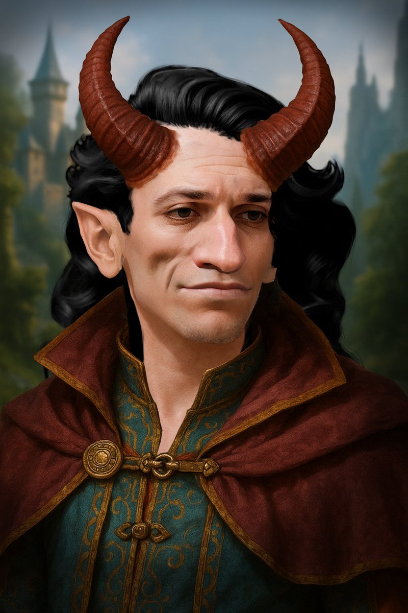 DMHeroescom's tweet photo. Added some horns in the portrait generator.. lets gooo https://t.co/MVjsdyEqZA