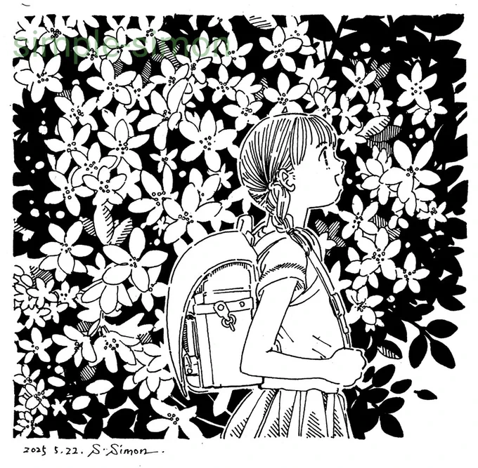 本日の1枚
「ウツギ」
空木、です。別名は卯の花。
「夏は来ぬ」の歌詞に登場しますね。 