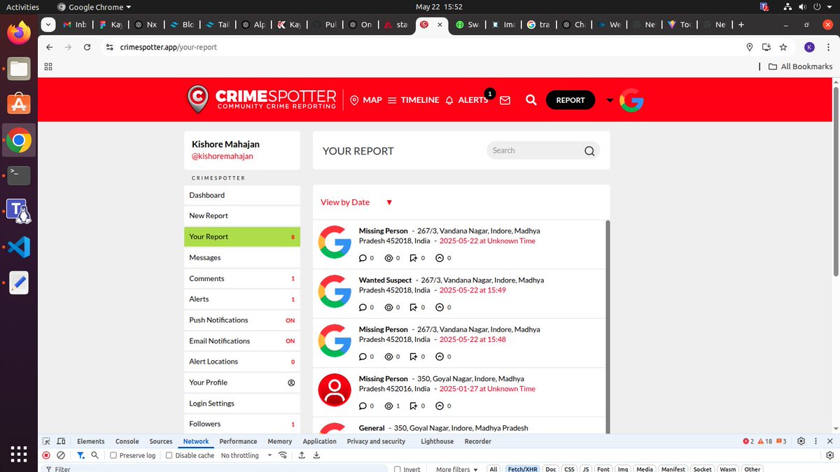 Missing Person - 01, Vijay Nagar, Indore, Madhya Pradesh 452001, India - 2025-05-22 at Unknown Time #CrimeSpotter