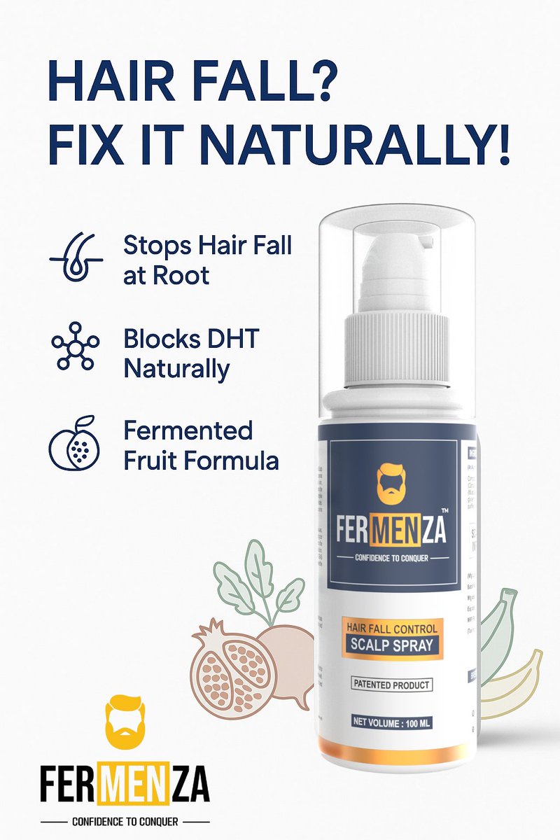 Fermenza_Men's tweet photo. Fix it Naturally 
#hair #haircare #fermenza https://t.co/021ddLomsF