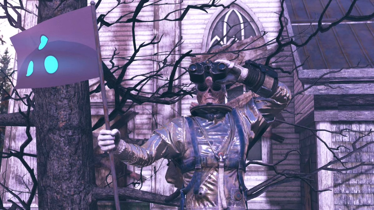 Q_extra555's tweet image. エイリアンの旗のエモートかわいい🔭🔭👽🫨 #Fallout76