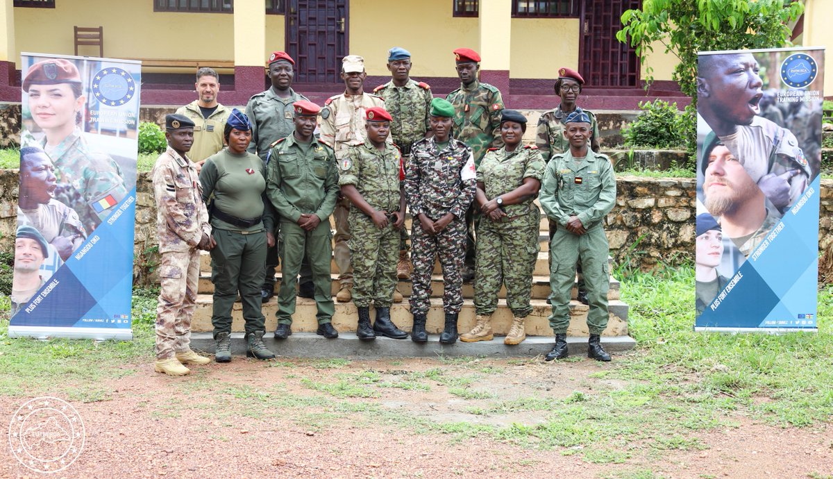 🇨🇫 🇪🇺 A new medical course supported by EUTM RCA began this week at Camp Kassai, representing another important step in strengthening FACA’s training and education system.