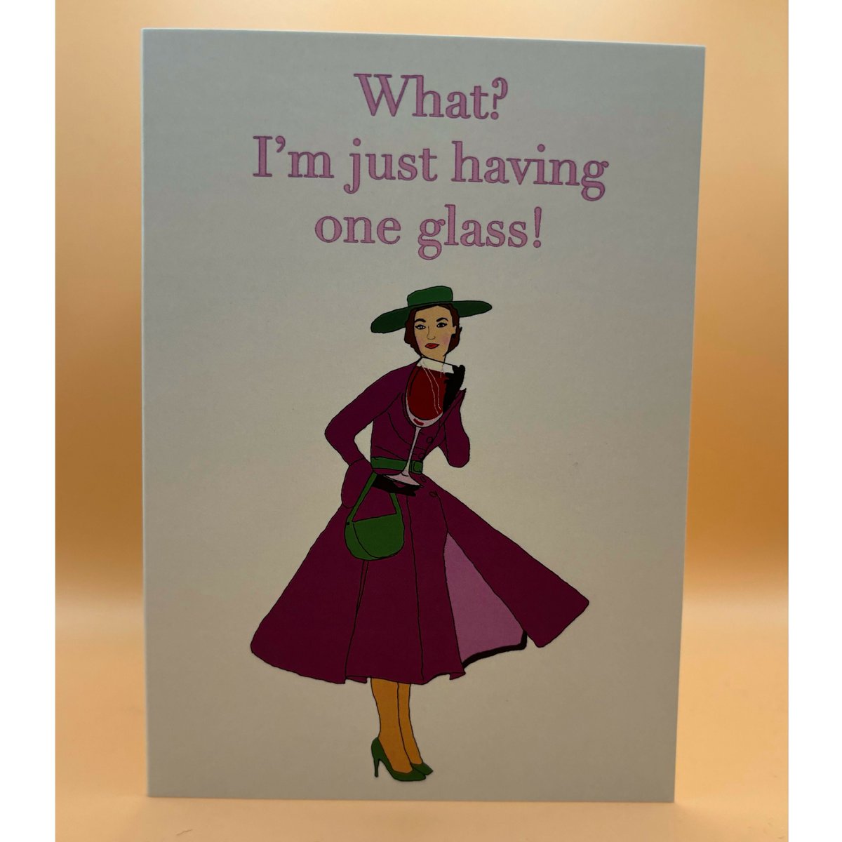 One Glass Card tuppu.net/3d6a1918 #UKCrafters #Shopsmall #Firsttmasster #KraftSpace #UKGiftHour #ShopIndie #EarlyBiz #GreetingCard