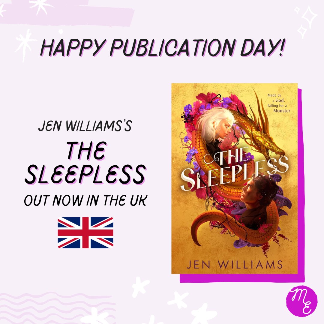 Happy publication day to <a href="/sennydreadful/">Jen 'mostly updates only, alas' Williams</a> and the first book in her epic slow-burn new fantasy duology, THE SLEEPLESS! 🌟