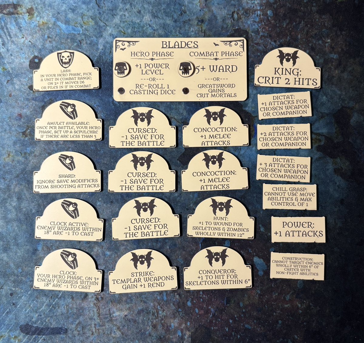 🩸 Overwhelm the enemies of the Grave-Empire with the help of our ‘Vampiric Dynasties’ token sets. Also available is an upgrade pack for those who purchased the pre-army book set:

propaintedstudios.co.uk/collections/va…