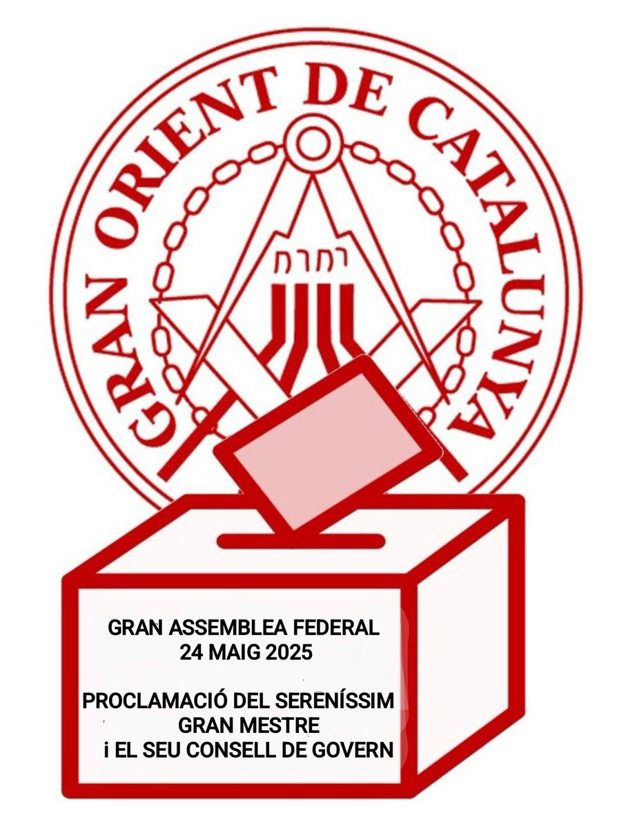 PROCLAMACIÓ DEL NOU GRAN MESTRE 
EL proper dissabte dia 24 de maig tindrà lloc a Barcelona la Gran Assemblea Federal que revisarà l'escrutini i proclamarà el nou Sereníssim Gran Mestre i el Consell de Govern del GOC.
Tanmateix s'hi escollirà el nou president de la GAF.