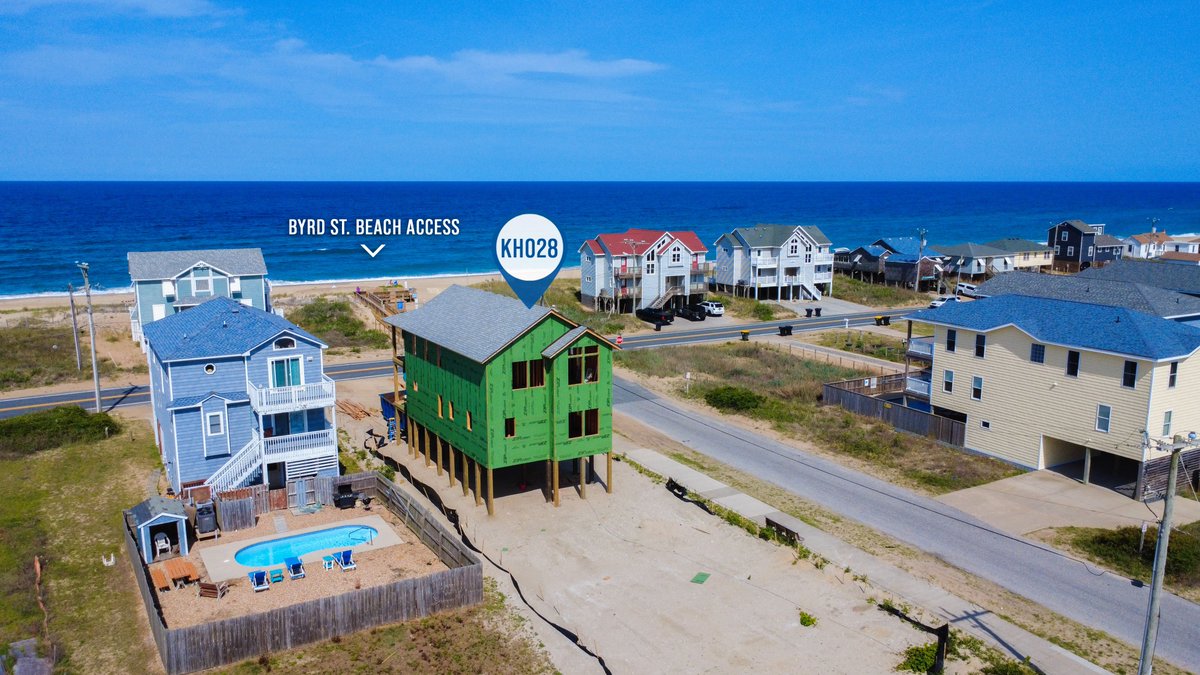 outerbanks's tweet image. 🔨 Under Construction ~ KH028 – Shoreview Manor - Kitty Hawk. Just 35 feet from the Byrd St. Beach access and close to the Kitty Hawk Fishing Pier, it's the perfect catch for your fall beach plans! #obx #outerbanks

Now booking for October 🔗 bit.ly/3EL3pjK
