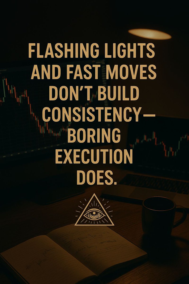 learntradewin's tweet image. Boring wins. Flashy fails. Stick to your system — over and over again. 🔁 #LearnTradeWin #ConsistentExecution