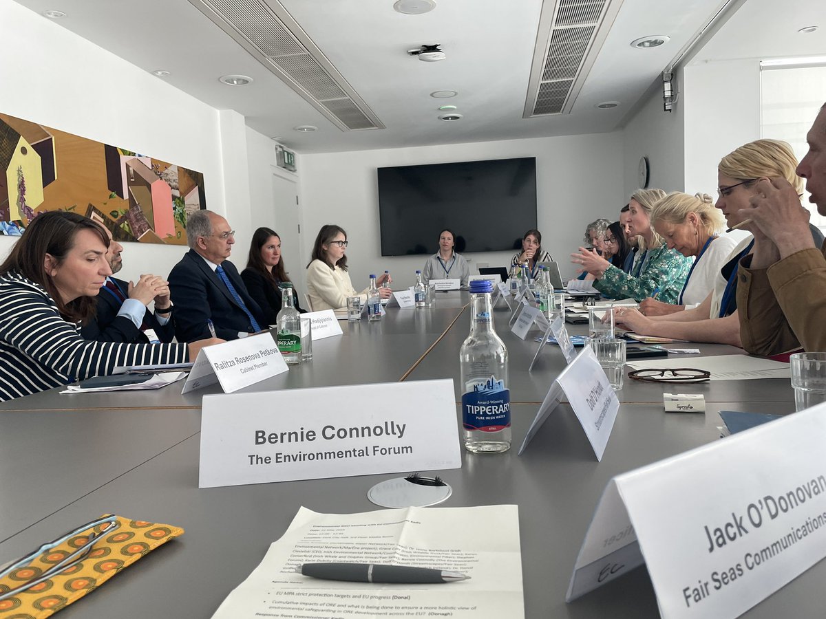 Fair Seas (@fairseasireland) on Twitter photo We were very please to have a dedicated sit down meeting today with Minister <a href="/timmydooley/">Timmy Dooley</a> followed by a meeting with Commissioner <a href="/CostasKadis/">Costas Kadis</a> to discuss Ireland’s marine wildlife, actions needed to protect it & the meaningfully inclusion of all stakeholders 🇮🇪 🌊 🇪🇺
#FairSeas We were very please to have a dedicated sit down meeting today with Minister <a href="/timmydooley/">Timmy Dooley</a> followed by a meeting with Commissioner <a href="/CostasKadis/">Costas Kadis</a> to discuss Ireland’s marine wildlife, actions needed to protect it & the meaningfully inclusion of all stakeholders 🇮🇪 🌊 🇪🇺
#FairSeas