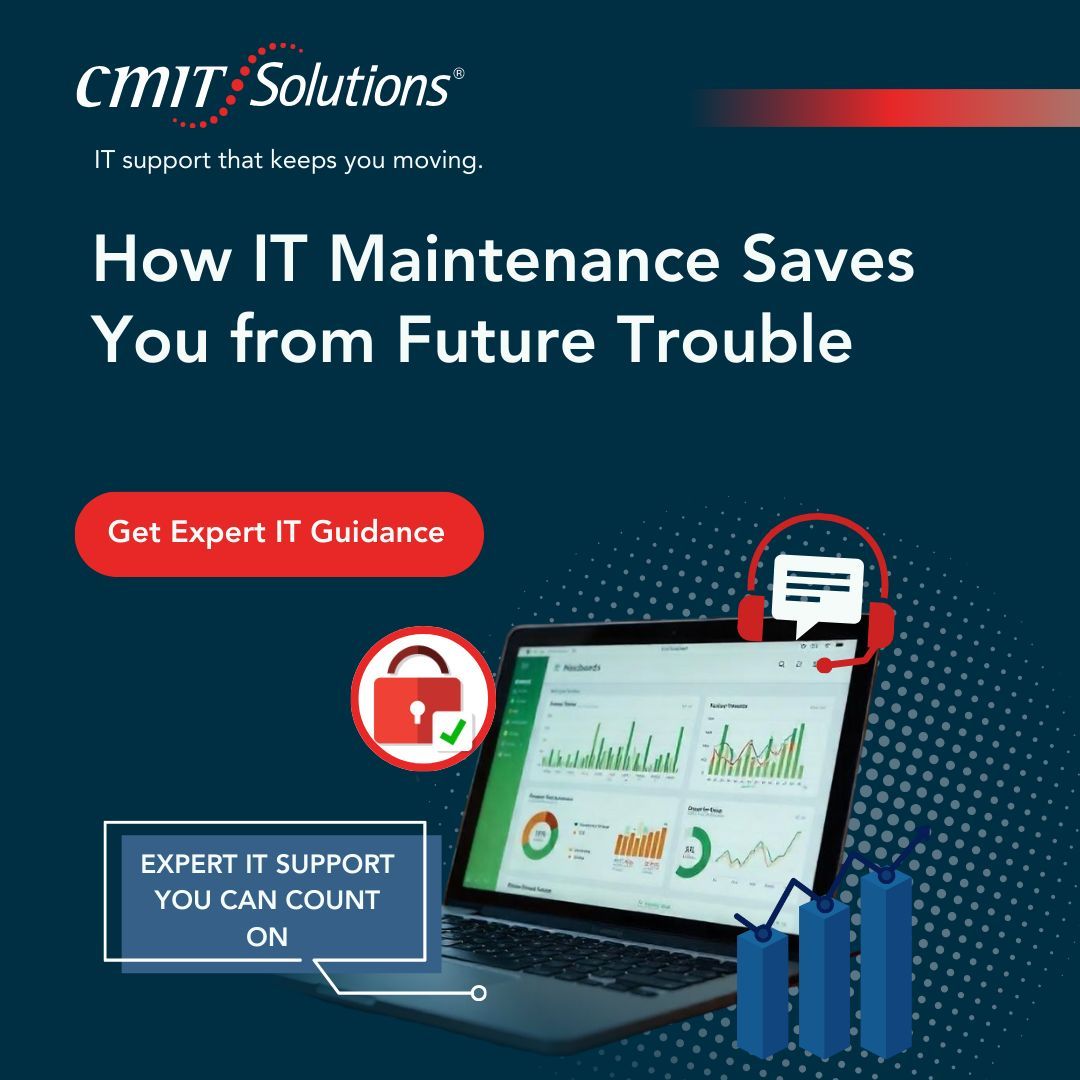 CMITBothell's tweet image. IT problems don’t announce themselves. Regular maintenance prevents disasters. Let us handle your tech health. Visit: cmitsolutions.com/bothell-wa-109… Call (425) 296-0329 #PreventITProblems #ITMaintenanceMatters #SmoothBusinessTech #CMITBothellandRenton #MaintenanceDoneRight