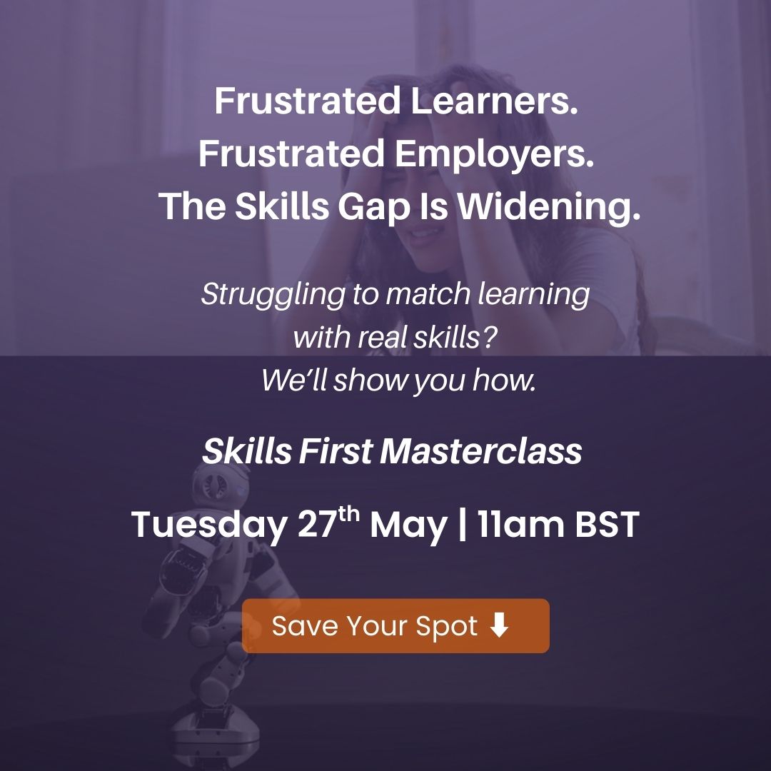 The skills gap is widening.
🎓 Learning isn’t translating to employability.
💼 Employers can’t find job-ready talent.
Let’s fix that.
🔗Join the Skills First Masterclass:
 skills.abodoo.com/skills-first-m…
📅 27 May | 11am BST
#SkillsFirst #FutureOfWork #BritePass #EdTech #LifelongLearning