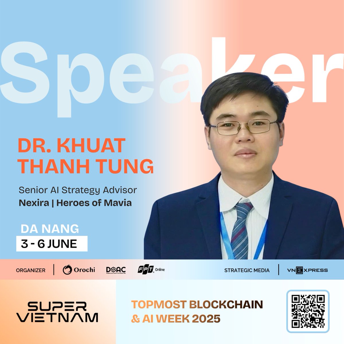 SUPER VIETNAM 2025 🇻🇳 | Blockchain & AI Week (@super_vietnam) on Twitter photo 🧠 Powering the Future of Gaming with AI Strategy
We’re proud to welcome Dr. Khuat Thanh Tung, Senior AI Strategy Advisor at <a href="/MaviaGame/">Heroes of Mavia</a>, to #SuperVietnam2025.
Dr. Tung brings over a decade of experience in AI, ML, and predictive modeling to the table. He currently advises 🧠 Powering the Future of Gaming with AI Strategy
We’re proud to welcome Dr. Khuat Thanh Tung, Senior AI Strategy Advisor at <a href="/MaviaGame/">Heroes of Mavia</a>, to #SuperVietnam2025.
Dr. Tung brings over a decade of experience in AI, ML, and predictive modeling to the table. He currently advises