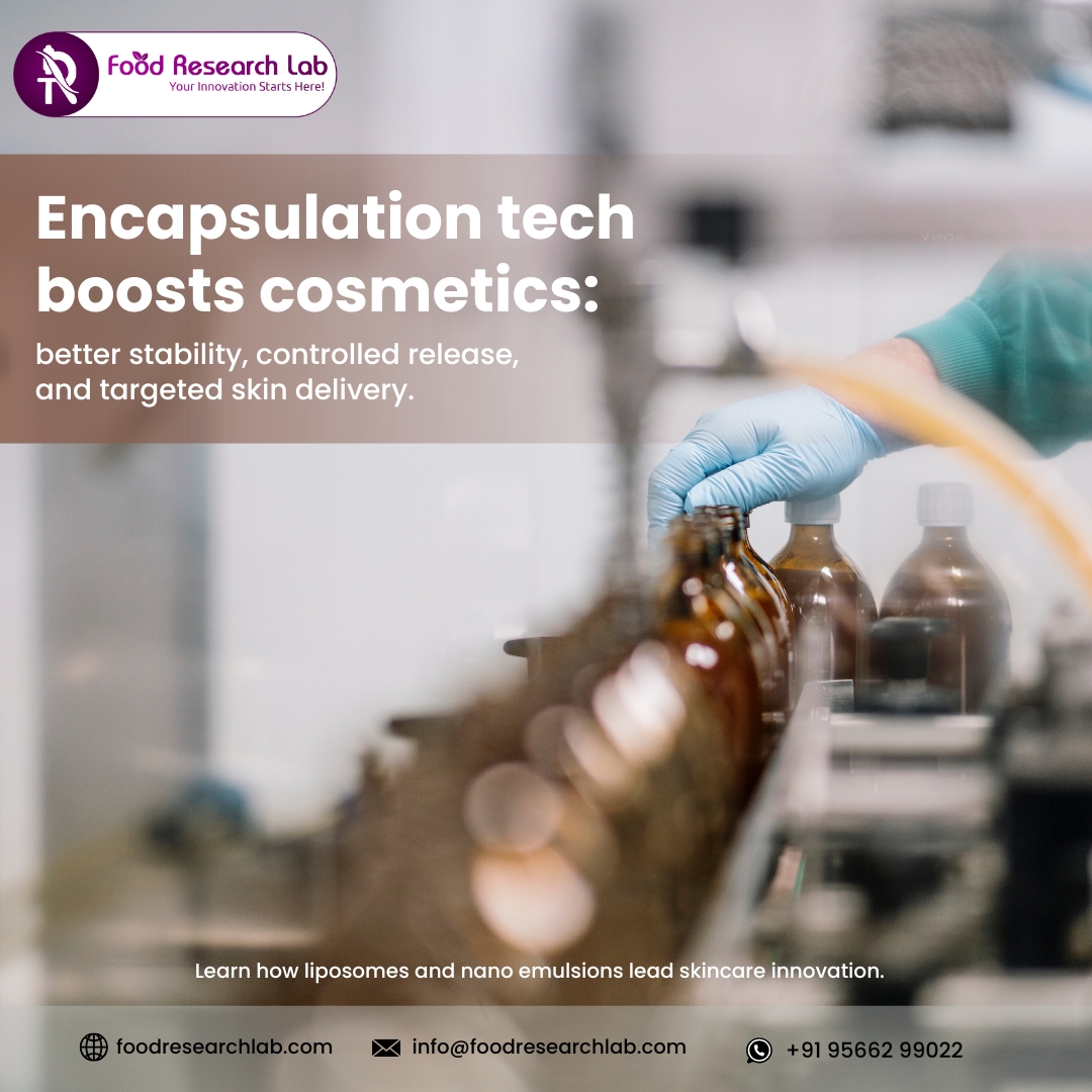 FoodResearchLa1's tweet image. Discover how micro &amp;amp; nano-encapsulation boost stability, bioavailability &amp;amp; controlled release of actives in cosmetics. At Food Research Lab, we’re shaping clean-label beauty through science.
🔗 foodresearchlab.com/recent-technol…
#EncapsulationTechnology #CleanLabelBeauty