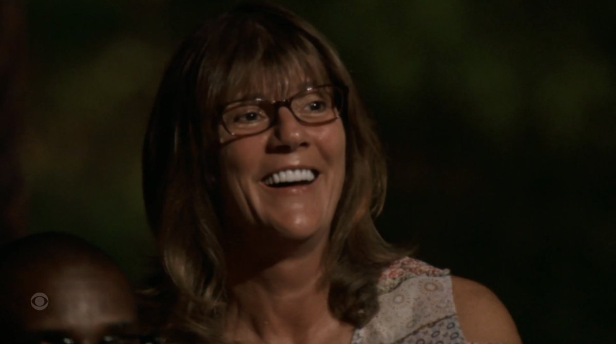 AMikeBloomType's tweet image. I thought #Survivor48 had an entertaining Final Tribal Council. But one of the highlights is that no one was more entertained than Chrissy