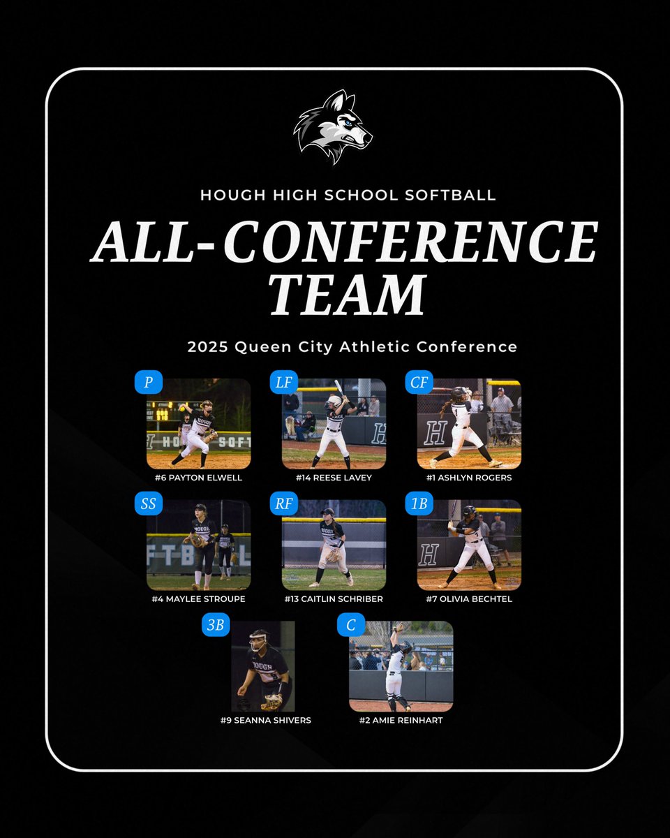 2025 QUEEN CITY 3/A-4/A HOUGH SOFTBALL ALL-CONFERENCE TEAM. #be1above <a href="/HoughAthletics/">Hough HS Athletics</a>