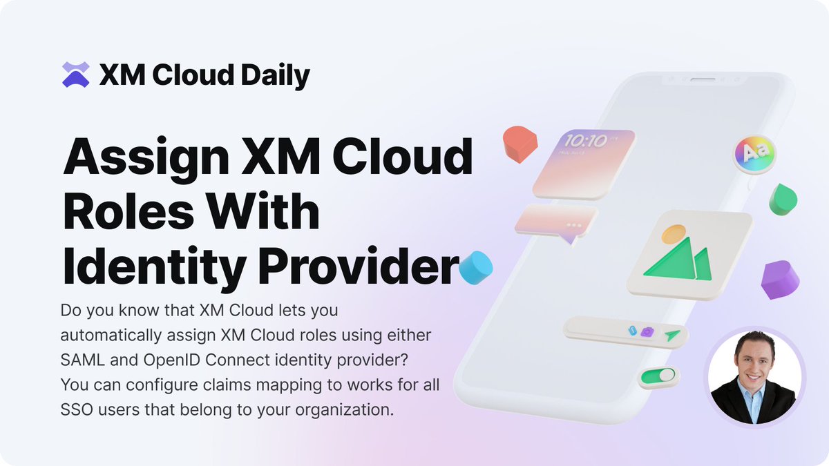 Did you know that the <a href="/Sitecore/">Sitecore</a> #XM #Cloud lets you autoassign roles using your identity provider?

You can now automatically assign XM Cloud roles to your team members through your identity provider using both #SAML and #OpenID #Connect!

Read more here: linkedin.com/posts/martin-m…
