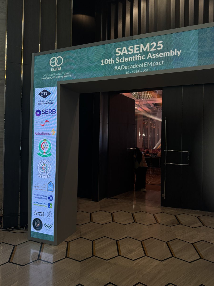 qiwwiq's tweet photo. Grateful to have attended #SASEM2025 and present my poster! It was a truly rewarding experience, full of learning and inspiration. 
Honored to receive 3rd place among so many exceptional contributions.

@SaudiEmergency #ADecadeOfEMpact #EMbracingTheFuture https://t.co/B1A07cocyH