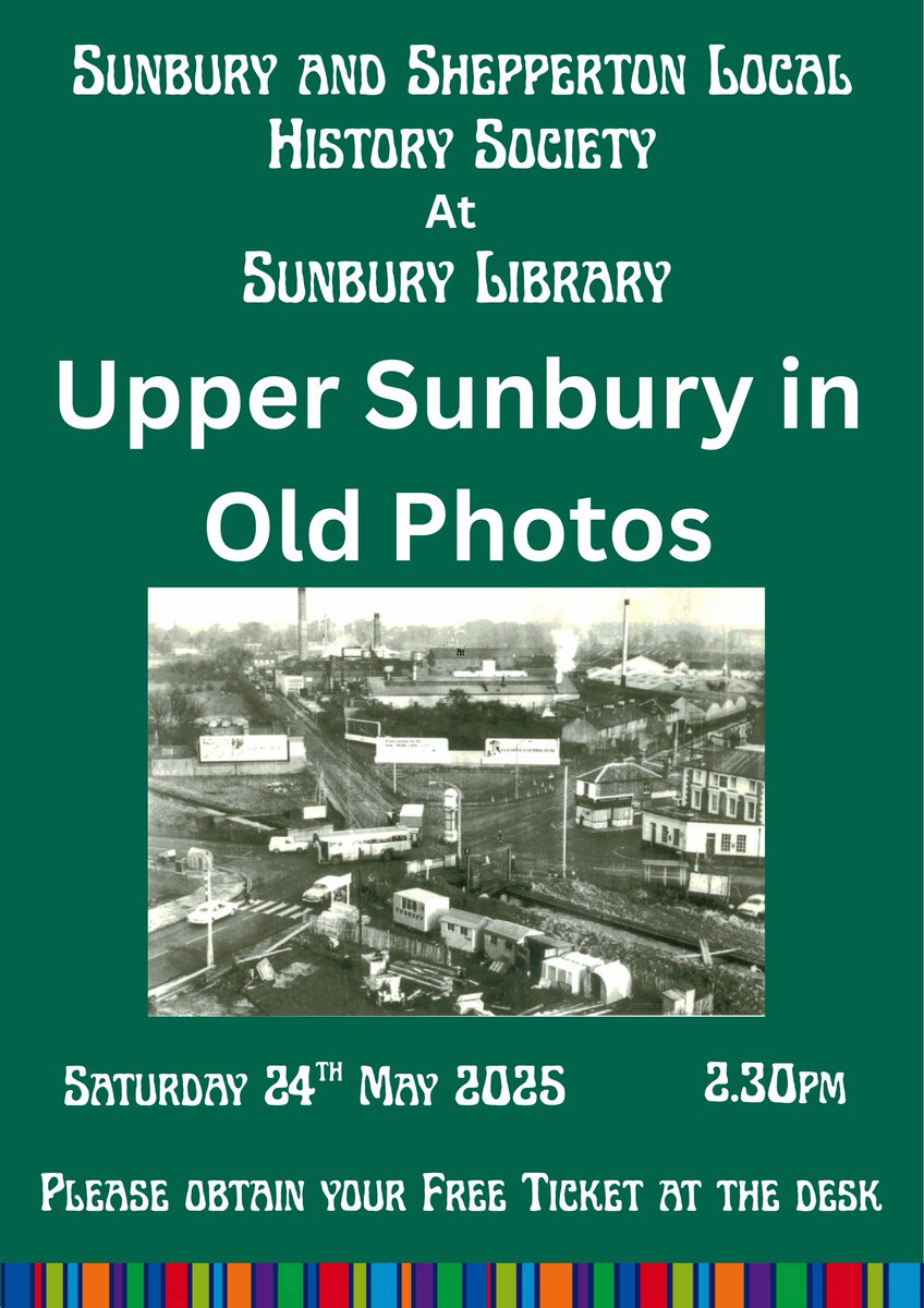 Sunbury Library (@sunburylibrary) on Twitter photo Reminder for the local history talk this
Saturday 24th May
<a href="/SunburyLibrary/">Sunbury Library</a> <a href="/SurreyLibraries/">Surrey Libraries UK</a>
Starts at 2.30pm
Free tickets are available from the library helpdesk Reminder for the local history talk this
Saturday 24th May
<a href="/SunburyLibrary/">Sunbury Library</a> <a href="/SurreyLibraries/">Surrey Libraries UK</a>
Starts at 2.30pm
Free tickets are available from the library helpdesk