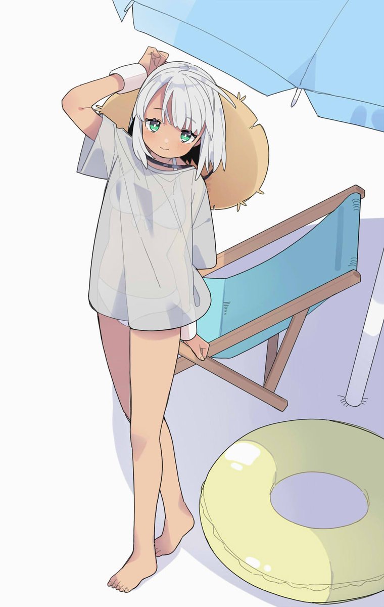 褐色。　#イラスト