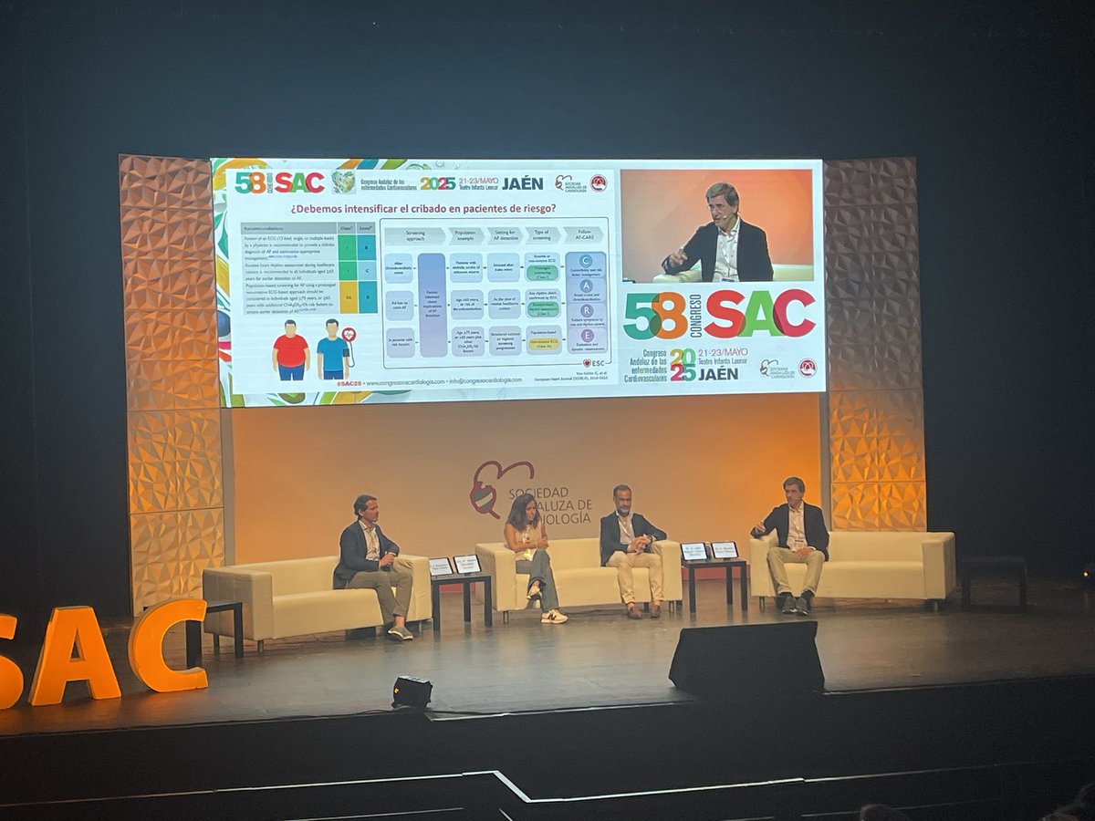 Javier Torres (@jtllergo) on Twitter photo ⚠️ Mesa de cuestiones no resueltas en FA en #SAC25 con <a href="/alejandroipc2/">Alejandro I. Pérez Cabeza</a> <a href="/rfreixap/">Román Freixa Pamias</a> José Miguel Lozano y Noemí González‼️
<a href="/SACardiologia/">SACardiología</a> <a href="/DrDoblas/">Dr Gomez Doblas</a> <a href="/MesaLola/">Lola mesa rubio</a> <a href="/CarlosGomzNavar/">Carlos Gomez</a> <a href="/Monicaferqu/">Mónica Fernández Quero</a> ⚠️ Mesa de cuestiones no resueltas en FA en #SAC25 con <a href="/alejandroipc2/">Alejandro I. Pérez Cabeza</a> <a href="/rfreixap/">Román Freixa Pamias</a> José Miguel Lozano y Noemí González‼️
<a href="/SACardiologia/">SACardiología</a> <a href="/DrDoblas/">Dr Gomez Doblas</a> <a href="/MesaLola/">Lola mesa rubio</a> <a href="/CarlosGomzNavar/">Carlos Gomez</a> <a href="/Monicaferqu/">Mónica Fernández Quero</a>