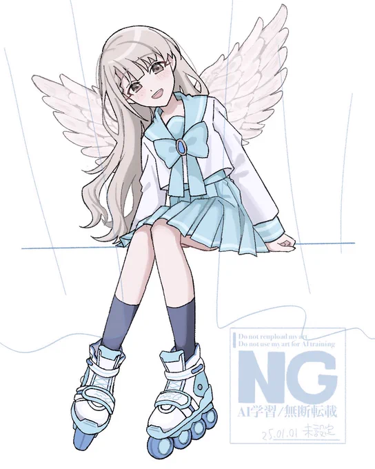 #見た人もなにか無言で羽根付の何かをあげる たまたま過去絵で描いていた…