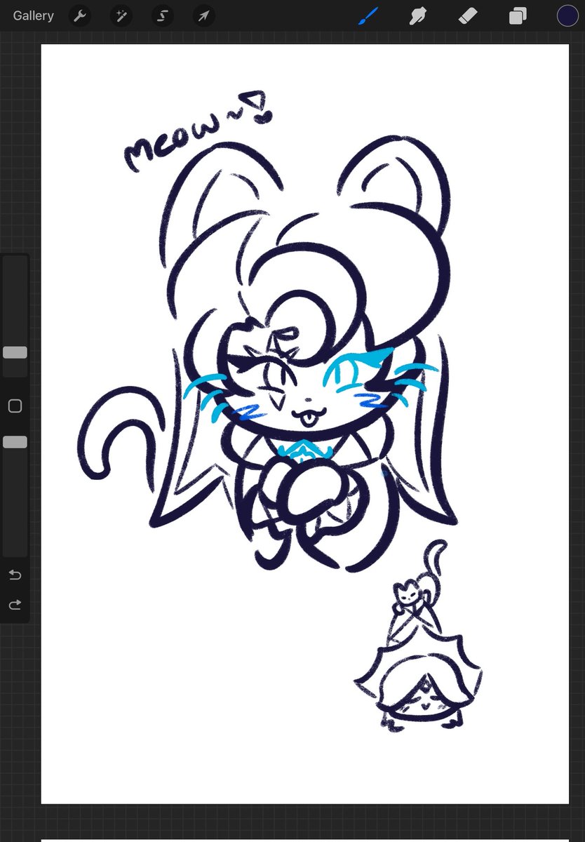 Doodle before I go to bed! I'm gonna draw some more cookies later 😋🩷