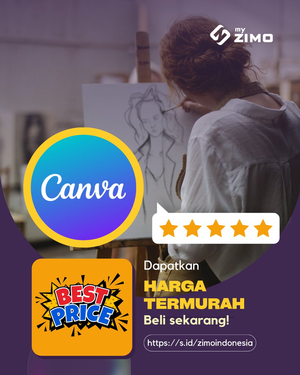 zimoindonesia's tweet photo. Pelukis memiliki semesta dalam pikiran dan tangannya. -Leonardo da Vinci

Melukis dan berkarya menggunakan Canva akan jauh lebih mudah. Cek sekarang juga dan dapatkan harga termurah dari kami. 

#CanvaPro #Canva #CanvaDesign #CanvaPremium https://t.co/k0avAiQV0V