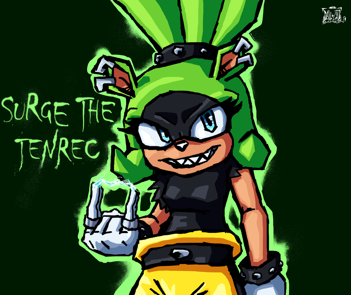 __gat0__'s tweet photo. Surge the tenrec #sonicfanart #SonicTheHedgehog #art #fanart https://t.co/2NMwB6HU3F